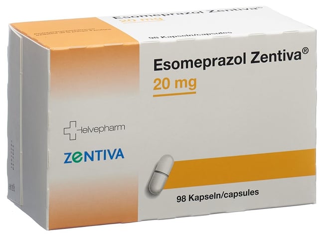 ESOMEPRAZOL Zentiva caps 20 mg 98 pce