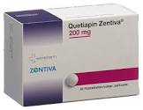 Quetiapin Zentiva 200, Filmtabletten