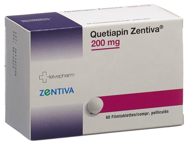 Quetiapin Zentiva 200, Filmtabletten