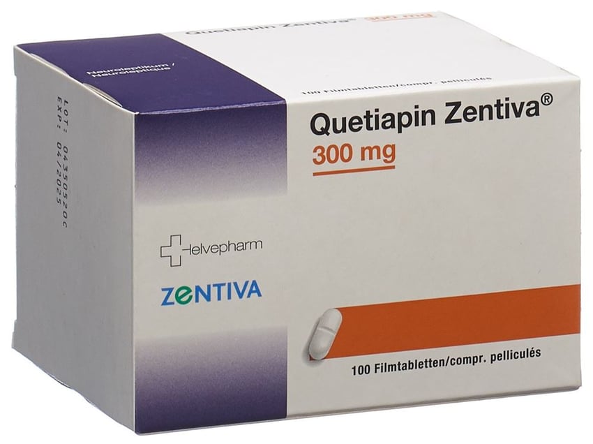 Quetiapin Zentiva 300, Filmtabletten