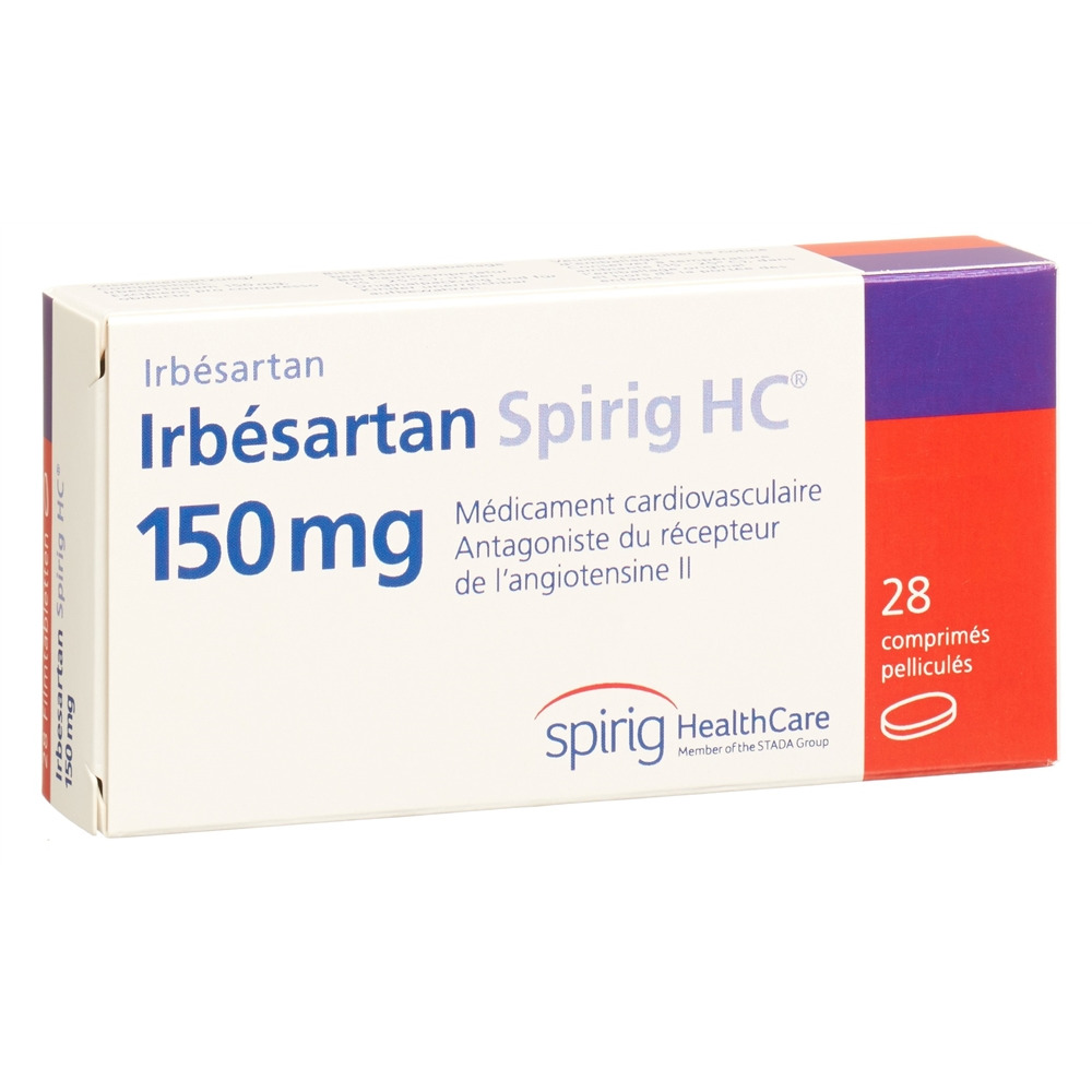 IRBESARTAN Spirig HC cpr pell 150 mg 28 pce