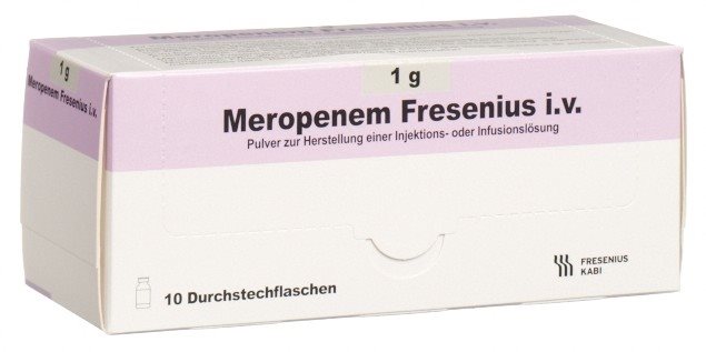 MEROPENEM Fresenius i.v. Poudre sol 1 g 10 pce