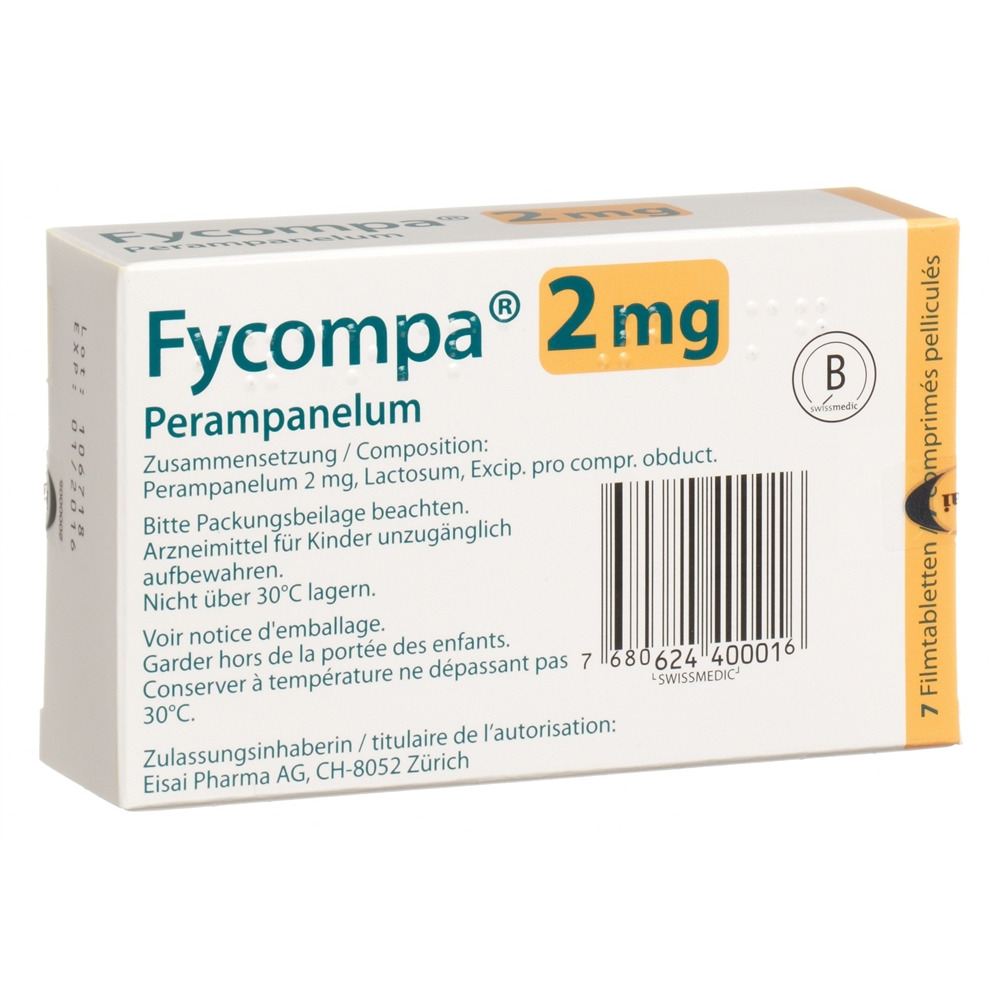 FYCOMPA cpr pell 2 mg 7 pce