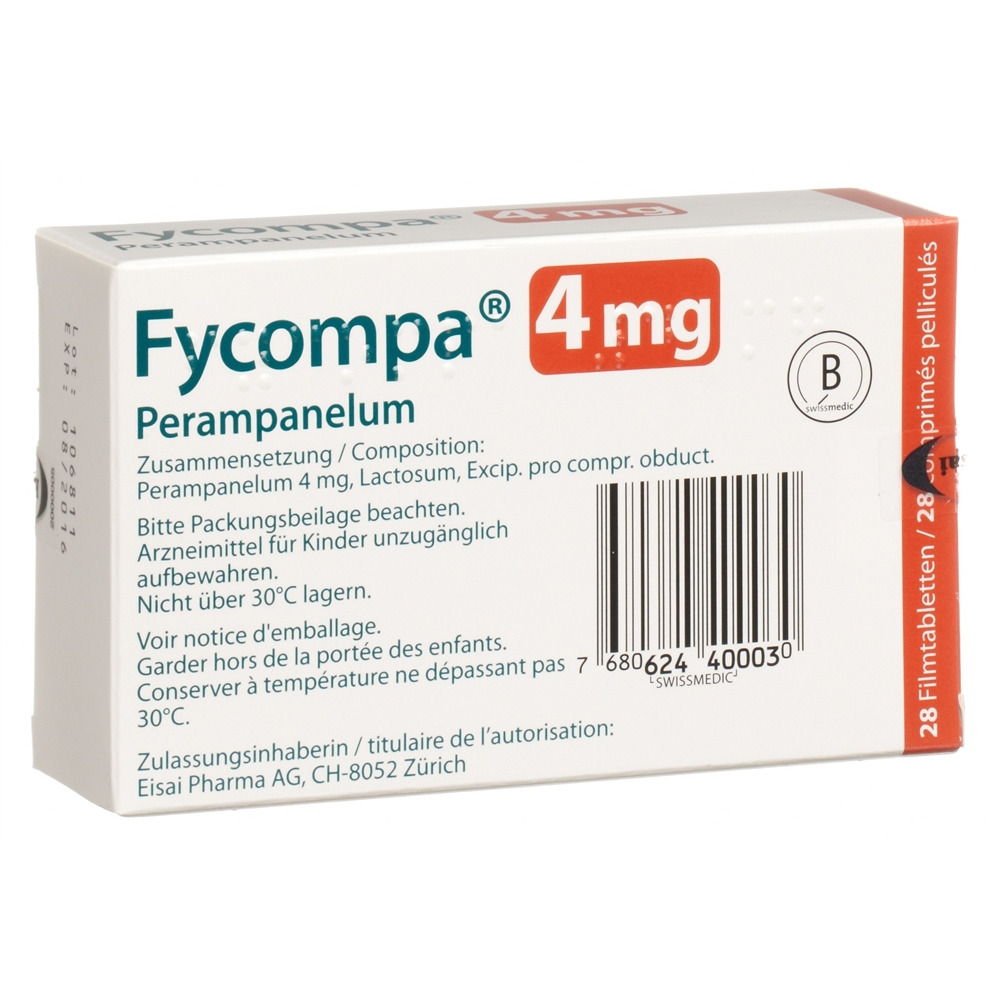 FYCOMPA cpr pell 4 mg 28 pce