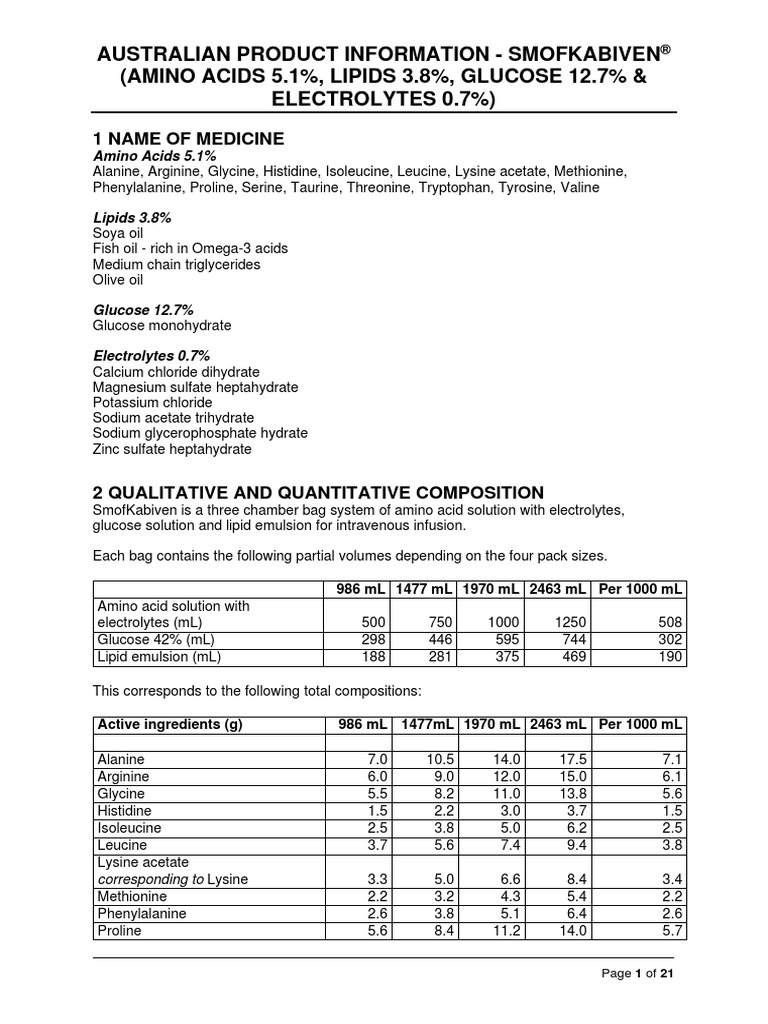 SMOFKABIVEN peripher 1206ml 800 kcal sach 4 pce