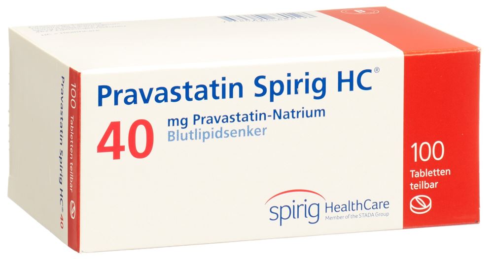 PRAVASTATINE Spirig HC cpr 40 mg 100 pce