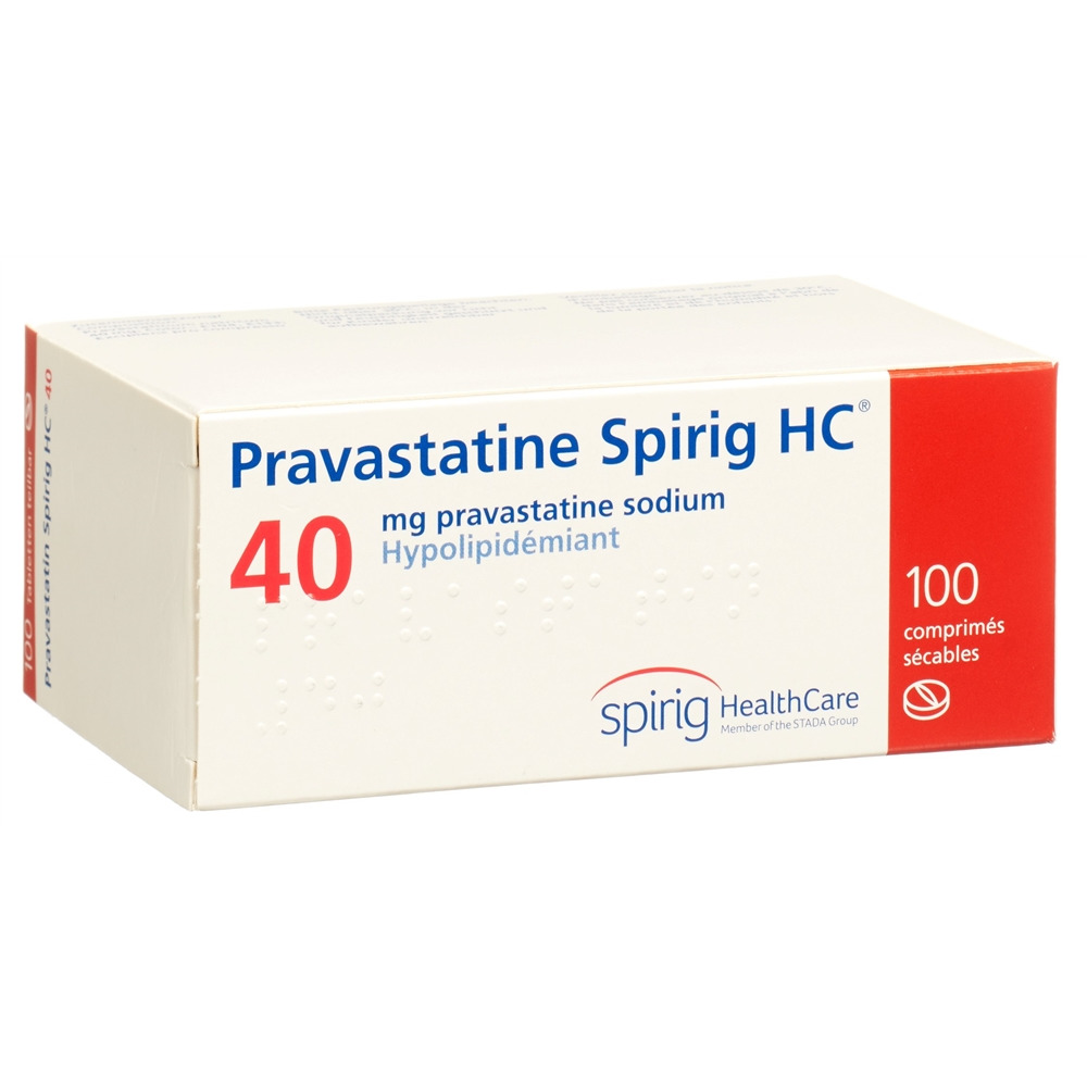 PRAVASTATINE Spirig HC cpr 40 mg 100 pce