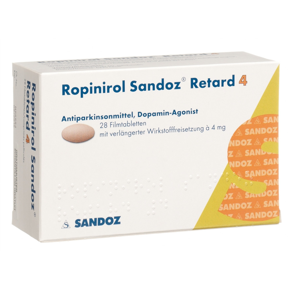 ROPINIROLE Sandoz Retard cpr ret 4 mg 28 pce