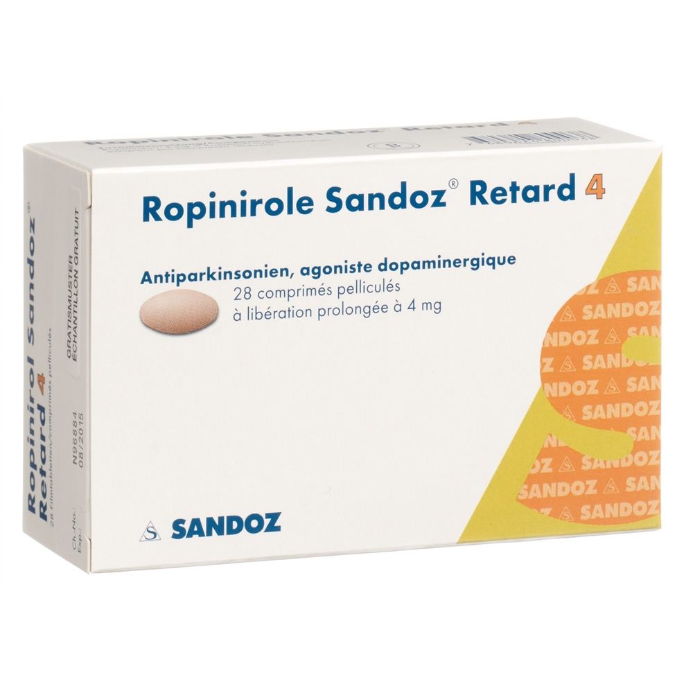 ROPINIROLE Sandoz Retard cpr ret 4 mg 28 pce