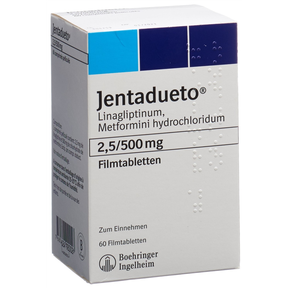 Jentadueto 2.5 mg/1000 mg, Filmtabletten