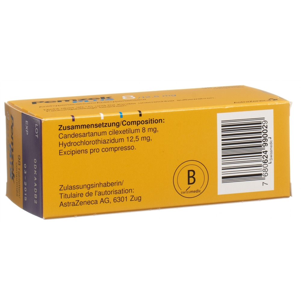 PEMZEK PLUS cpr 8/12.5 mg 98 pce