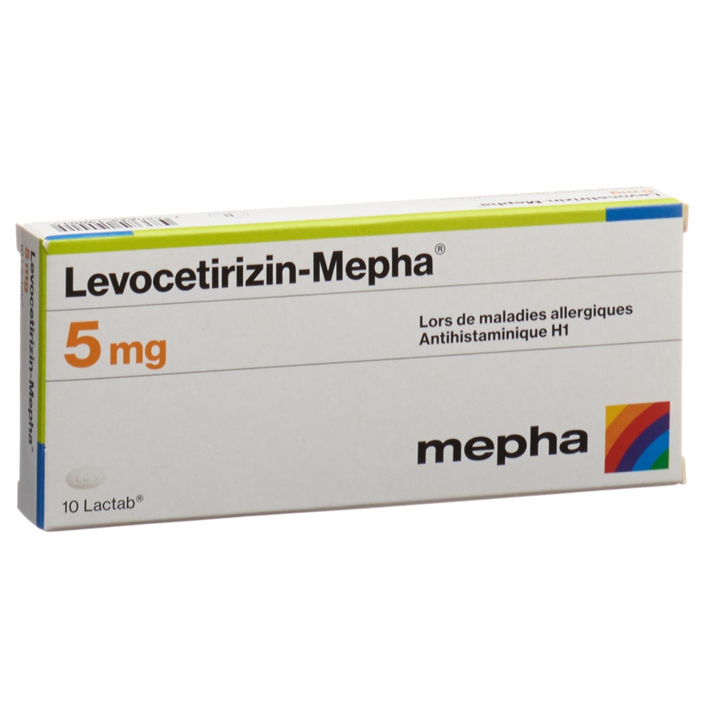 LEVOCETIRIZIN Mepha Lactab 5 mg 10 pce