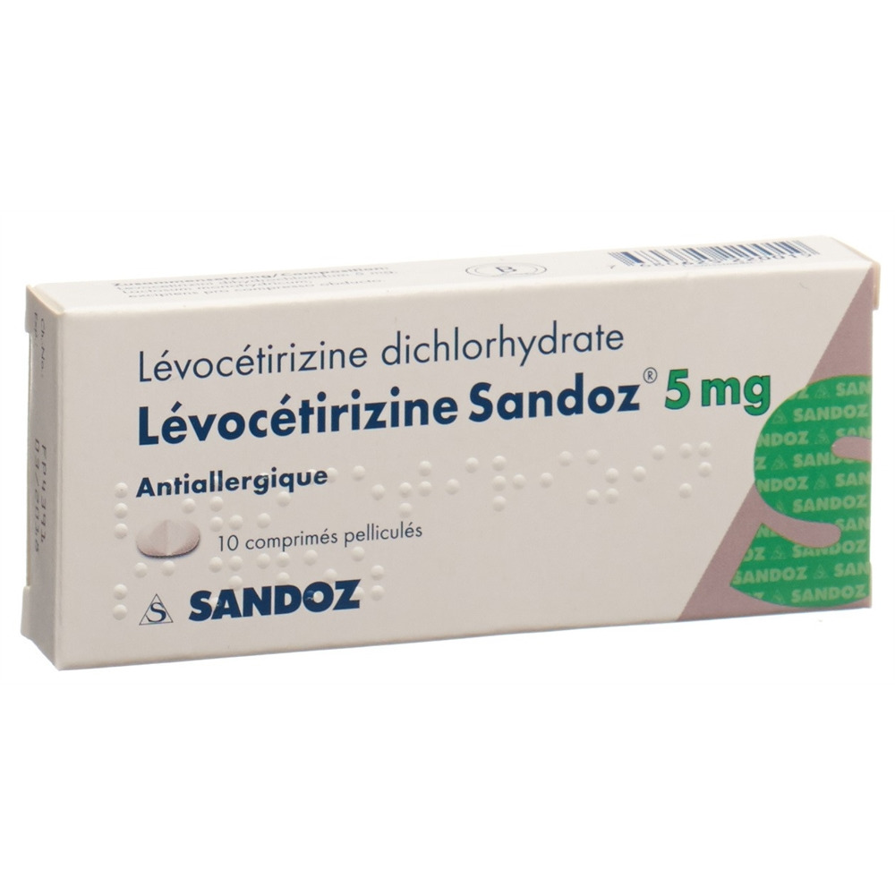 LEVOCETIRIZINE Sandoz cpr pell 5 mg 10 pce