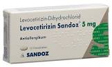 LEVOCETIRIZINE Sandoz cpr pell 5 mg 10 pce