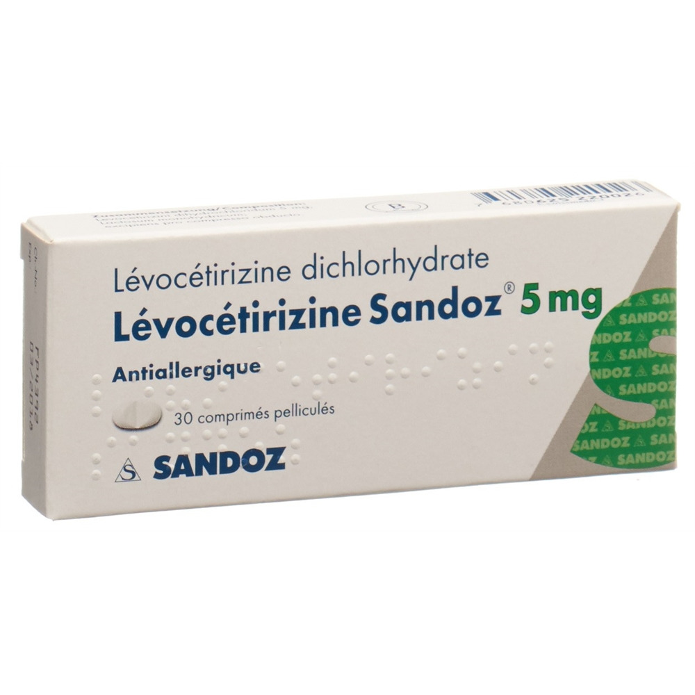 LEVOCETIRIZINE Sandoz cpr pell 5 mg 30 pce
