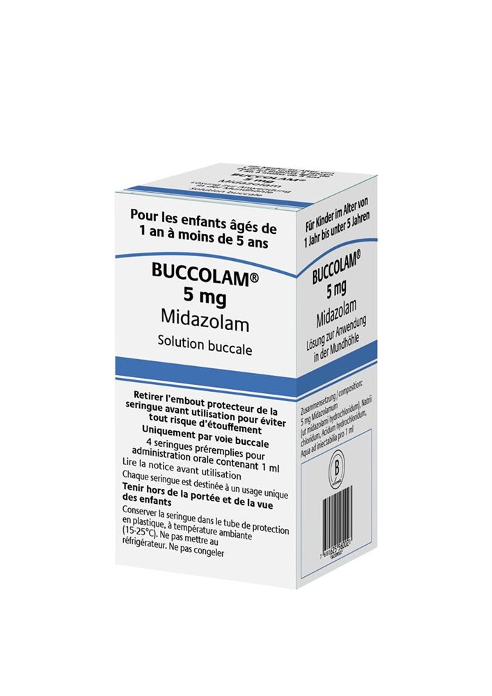 BUCCOLAM sol 5 mg/1ml ser pré 4 pce