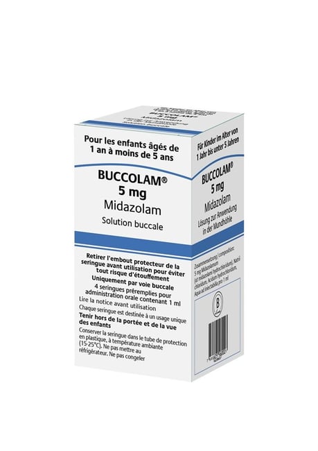 Buccolam 5mg/1mL, Lösung zur Anwendung in der Mundhöhle