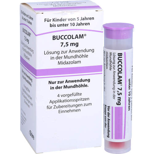 Buccolam 7.5mg/1.5mL, Lösung zur Anwendung in der Mundhöhle