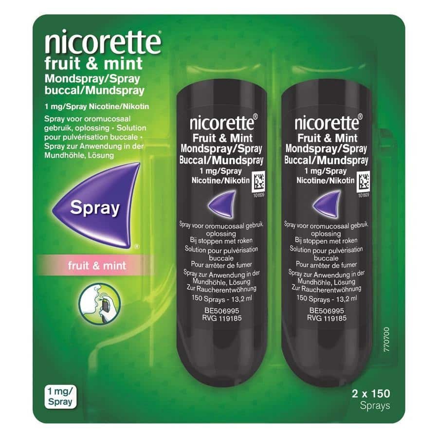 Nicorette Mint, Spray zur Anwendung in der Mundhöhle