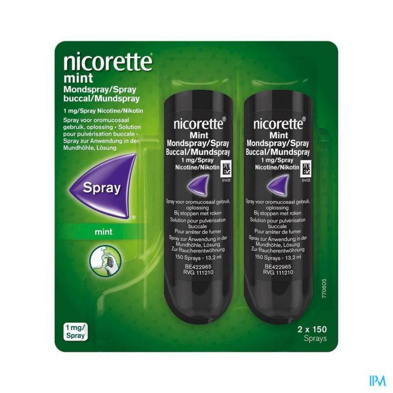 Nicorette Mint, Spray zur Anwendung in der Mundhöhle