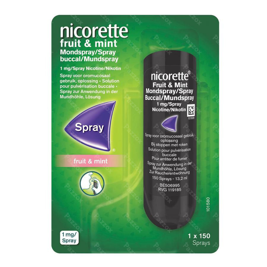 Nicorette Fruit & Mint, Spray zur Anwendung in der Mundhöhle