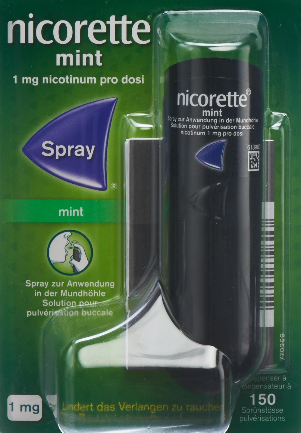 Nicorette Fruit & Mint, Spray zur Anwendung in der Mundhöhle