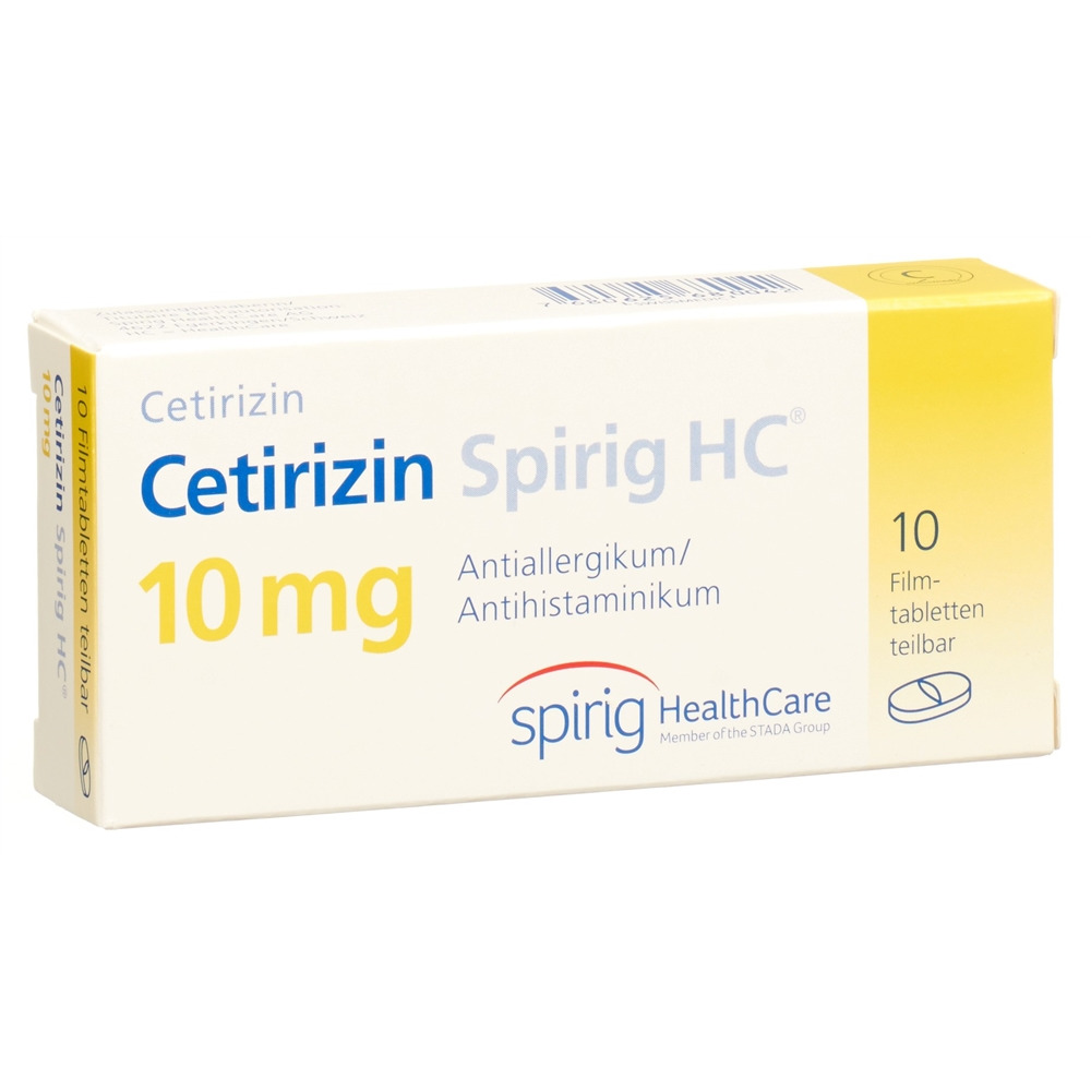 CETIRIZINE Spirig HC cpr pellic 10 mg 10 pce