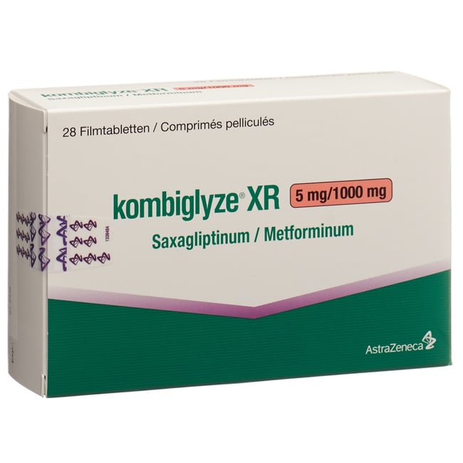 Kombiglyze XR 2.5 mg/1000 mg , Filmtabletten