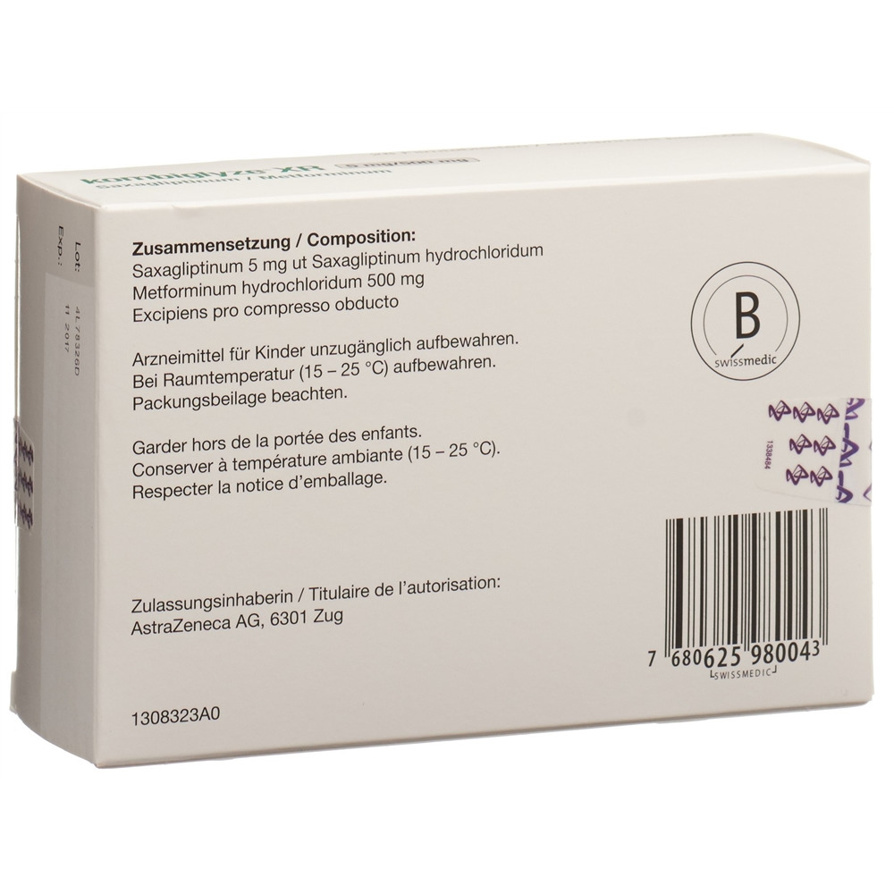 Kombiglyze XR 5 mg/ 500 mg , Filmtabletten