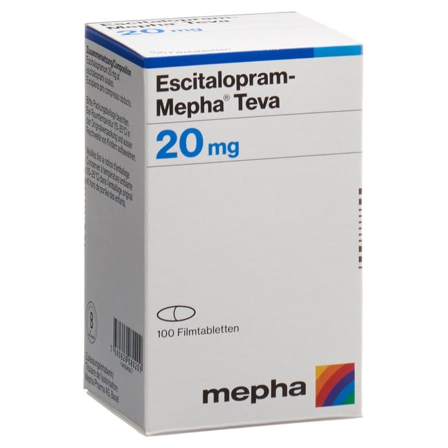 Escitalopram-Mepha Teva 20 mg, Filmtabletten