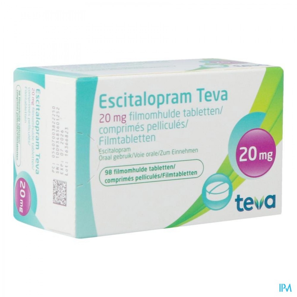 Escitalopram-Mepha Teva 20 mg, Filmtabletten