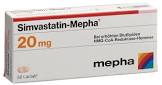 SIMVASTATIN Mepha Lactab 20 mg 100 pce