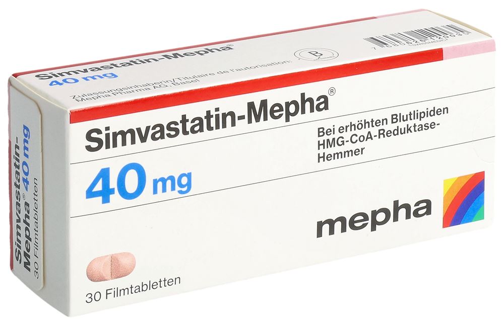 SIMVASTATIN Mepha Lactab 40 mg 30 pce