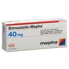 SIMVASTATIN Mepha Lactab 40 mg 100 pce