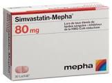 SIMVASTATIN Mepha Lactab 80 mg 30 pce