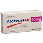 Atorvastax 10 mg, Filmtabletten