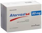 Atorvastax 80 mg, Filmtabletten