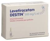 Levetiracetam Desitin 500 mg/5 mL, Konzentrat zur Herstellung einer Infusionslösung