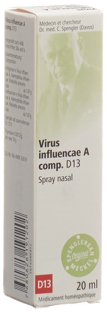 SPENGLERSAN Virus infl A comp D 13 Nasenspr 20 ml