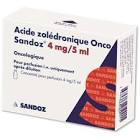 ACIDE ZOLEDRONIQUE Onco Sandoz 4 mg/5ml flac