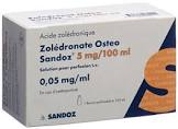 ZOLEDRONATE OSTEO Sandoz 5 mg/100ml amp 100 ml