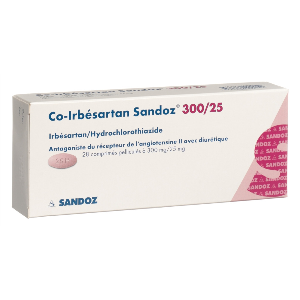 CO-IRBESARTAN Sandoz cpr pell 300/25 mg 28 pce