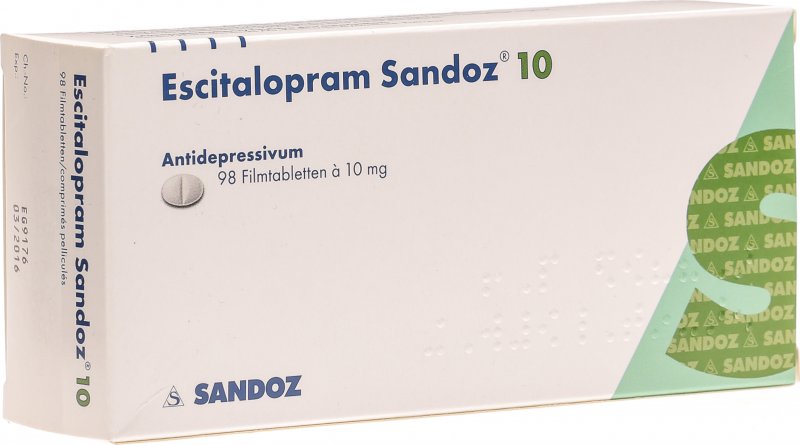 Escitalopram Sandoz 10 mg, Filmtabletten