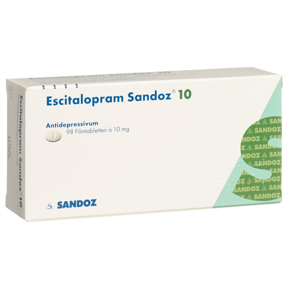ESCITALOPRAM Sandoz cpr pell 10 mg 98 pce