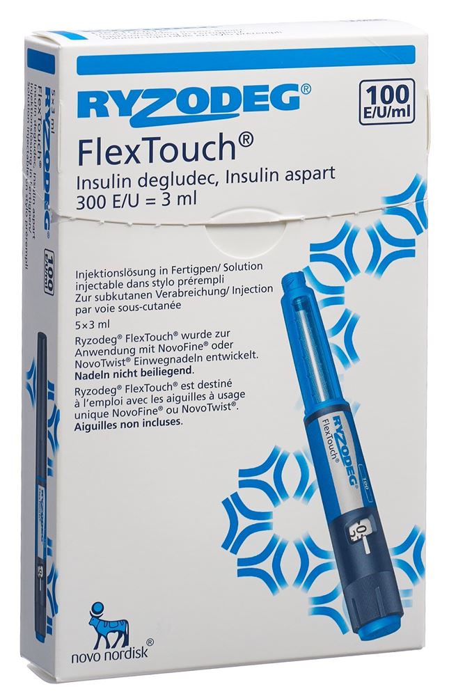 RYZODEG FlexTouch sol inj 5 stylo pré 3 ml