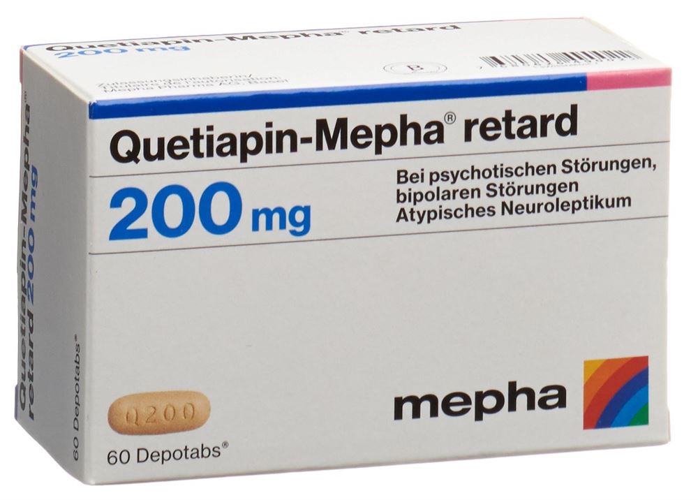 QUETIAPIN Mepha retard depotabs 200 mg 60 pce