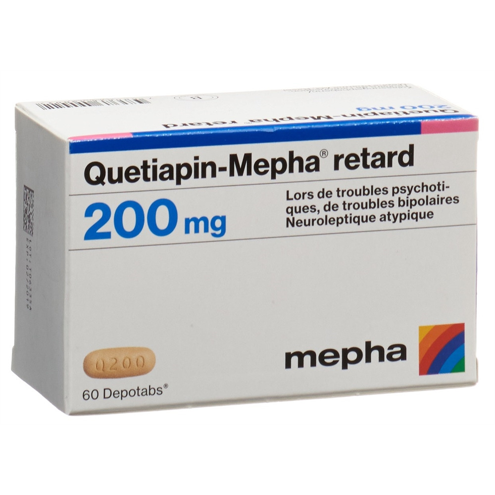 QUETIAPIN Mepha retard depotabs 200 mg 60 pce