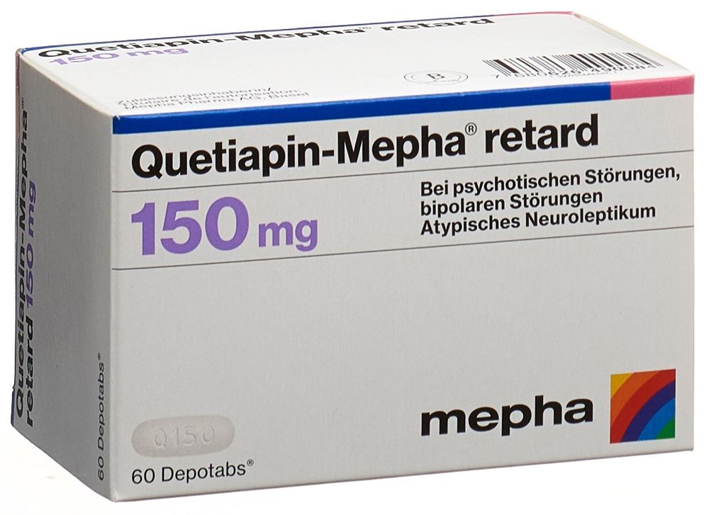 QUETIAPIN Mepha retard depotabs 150 mg 60 pce