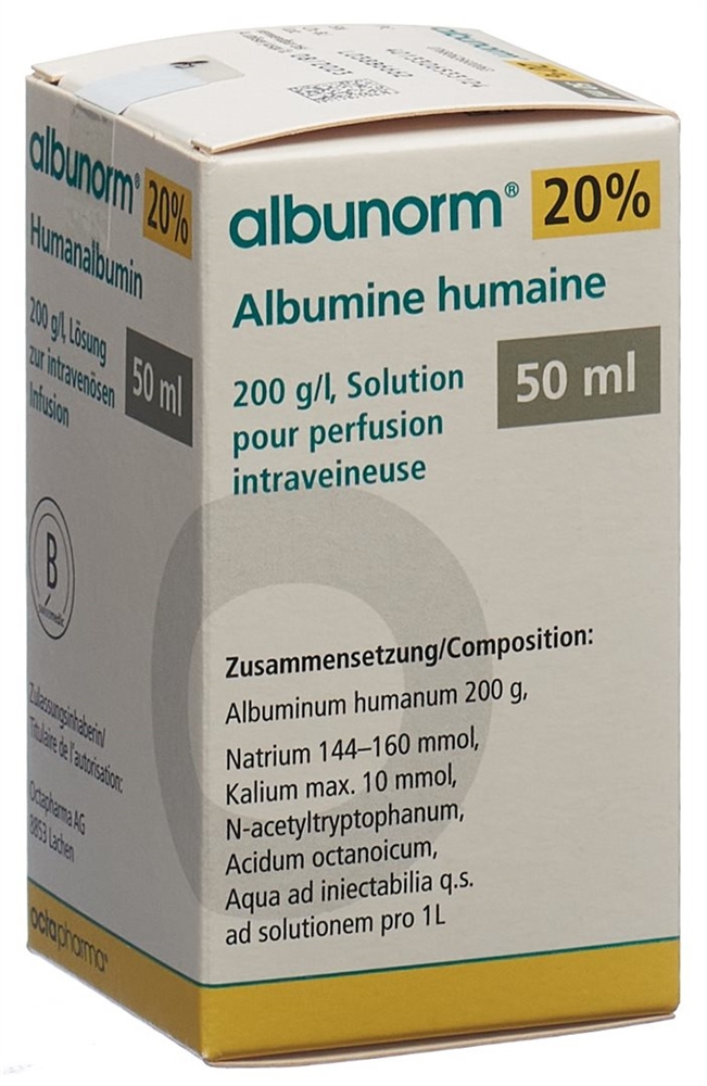 ALBUNORM 20 % 20g/100ml 100ml fl ver
