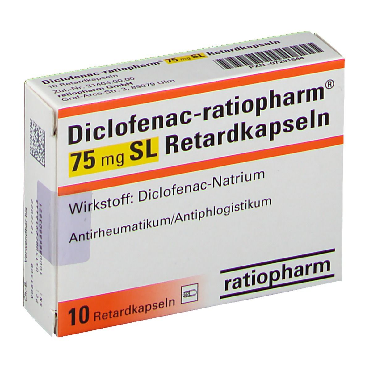 Diclo-Acino 75 retard, Retardtabletten